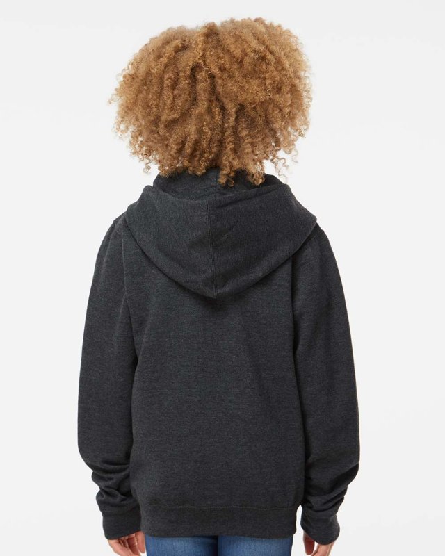 Youth Midweight Full-Zip Hooded Sweatshirt