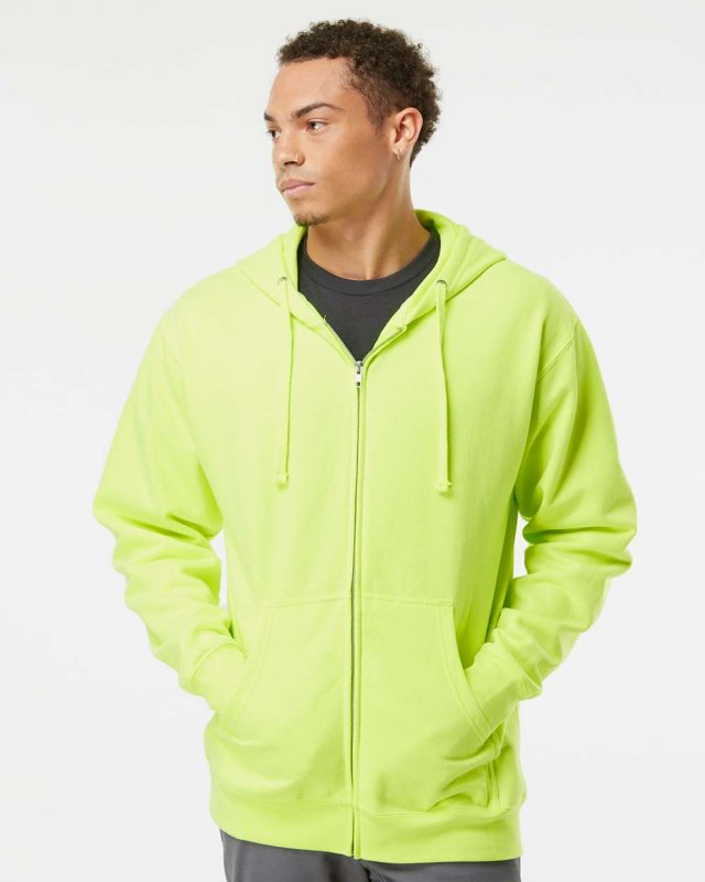 Midweight Full-Zip Hooded Sweatshirt