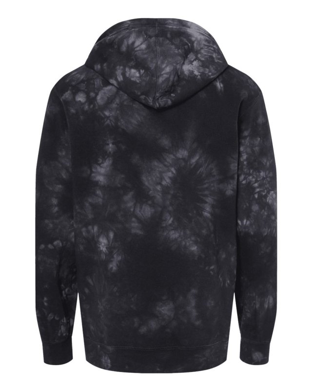 Unisex Midweight Tie Dye Hooded Pullover