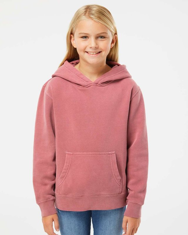 Youth Midweight Pigment Dyed Hooded Pullover