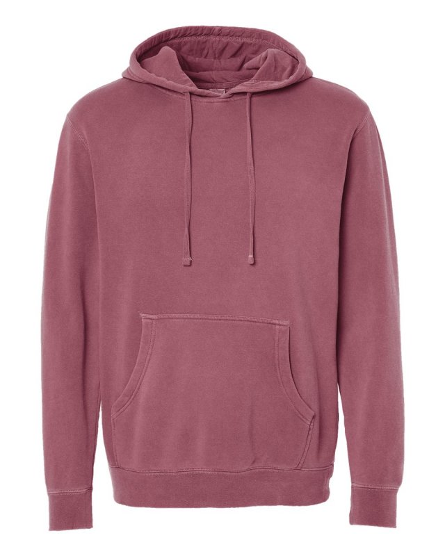 Unisex Midweight Pigment Dyed Hooded Pullover