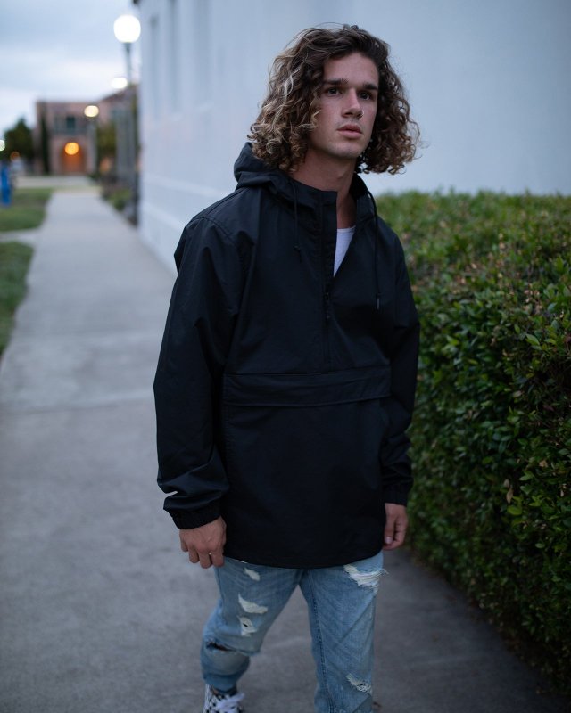 Water Resistant Windbreaker Anorak Jacket