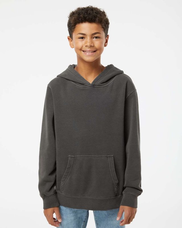 Youth Midweight Pigment Dyed Hooded Pullover