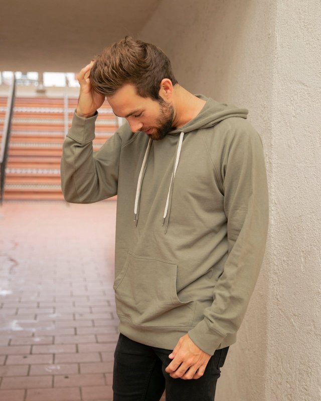 Lightweight Loopback Terry Hooded Sweatshirt