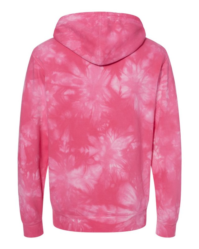 Unisex Midweight Tie Dye Hooded Pullover