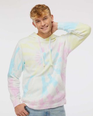 Unisex Midweight Tie Dye Hooded Pullover