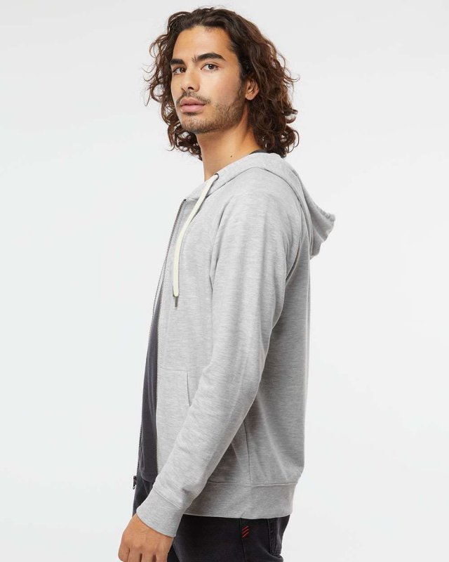 Lightweight Loopback Terry Full-Zip Hooded Sweatshirt