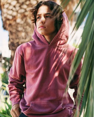 Youth Midweight Pigment Dyed Hooded Pullover