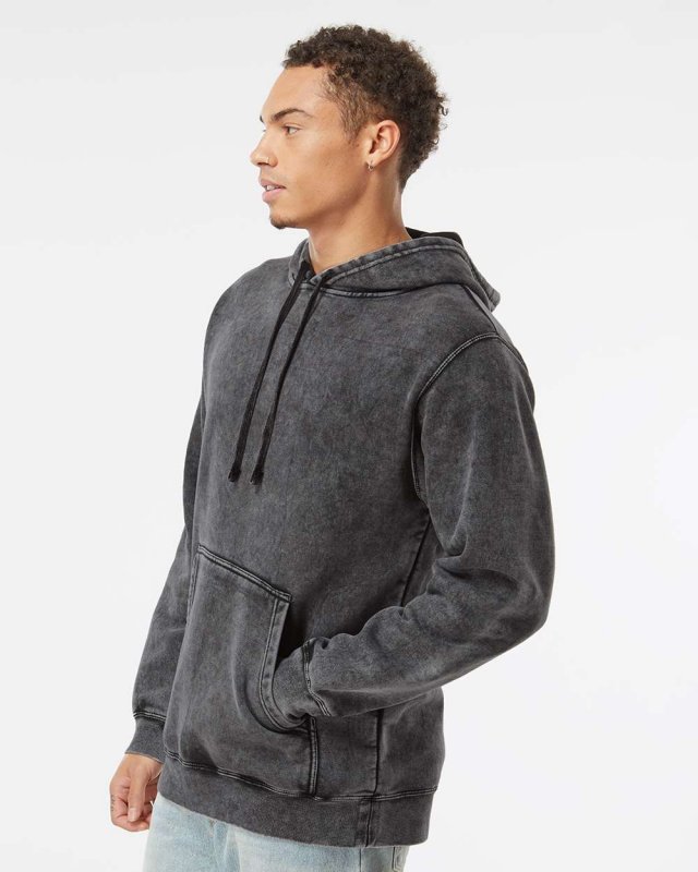 Unisex Midweight Mineral Wash Hooded Pullover