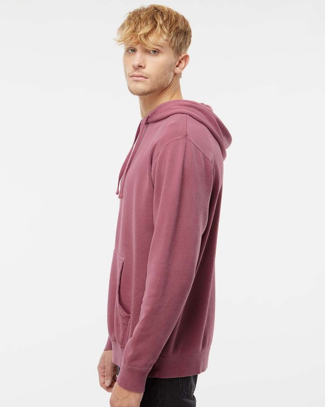 Unisex Midweight Pigment Dyed Hooded Pullover