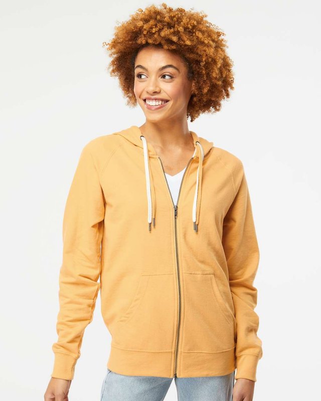 Lightweight Loopback Terry Full-Zip Hooded Sweatshirt