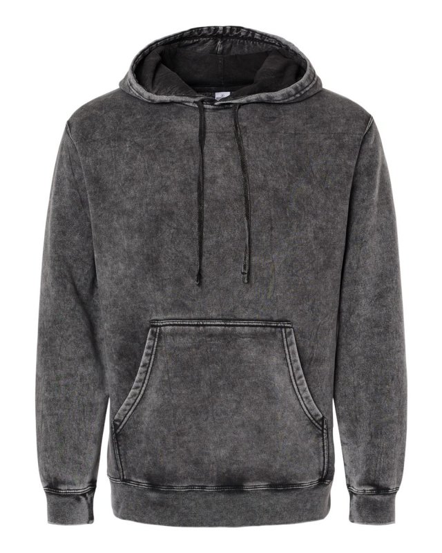 Unisex Midweight Mineral Wash Hooded Pullover