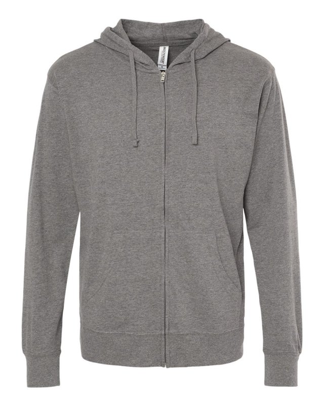 Lightweight Jersey Zip Hood