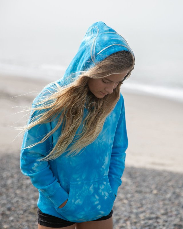 Youth Midweight Tie-Dye Hooded Pullover