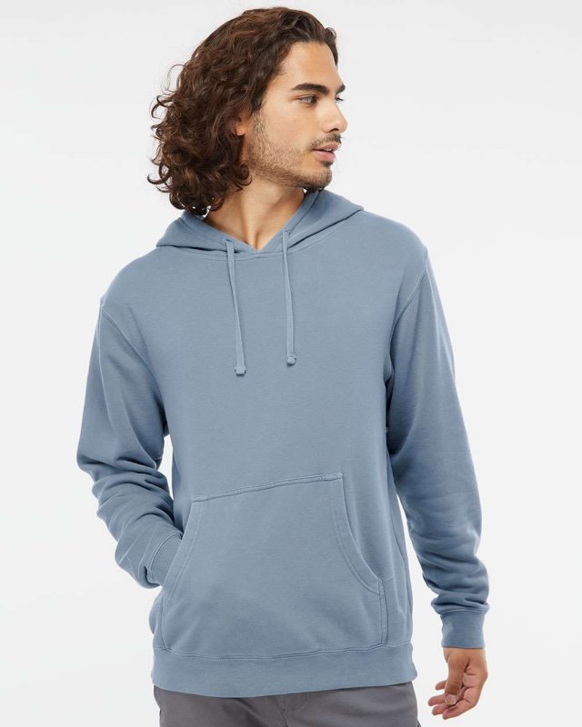 Unisex Midweight Pigment Dyed Hooded Pullover