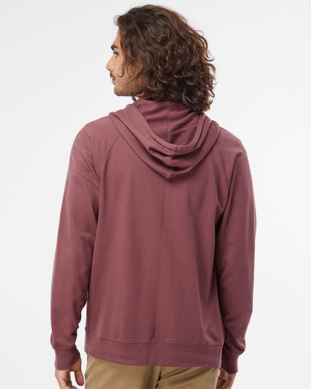 Lightweight Loopback Terry Full-Zip Hooded Sweatshirt