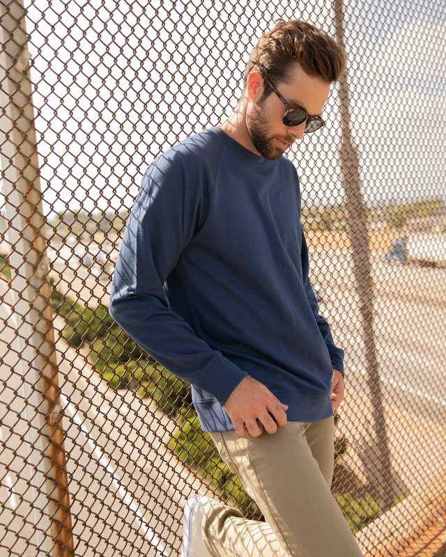 Unisex Lightweight Loopback Terry Crew