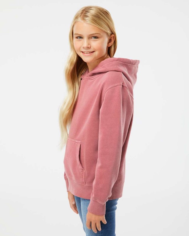 Youth Midweight Pigment Dyed Hooded Pullover