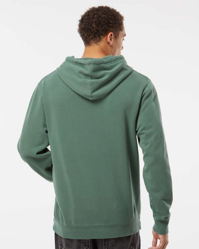 Unisex Midweight Pigment Dyed Hooded Pullover