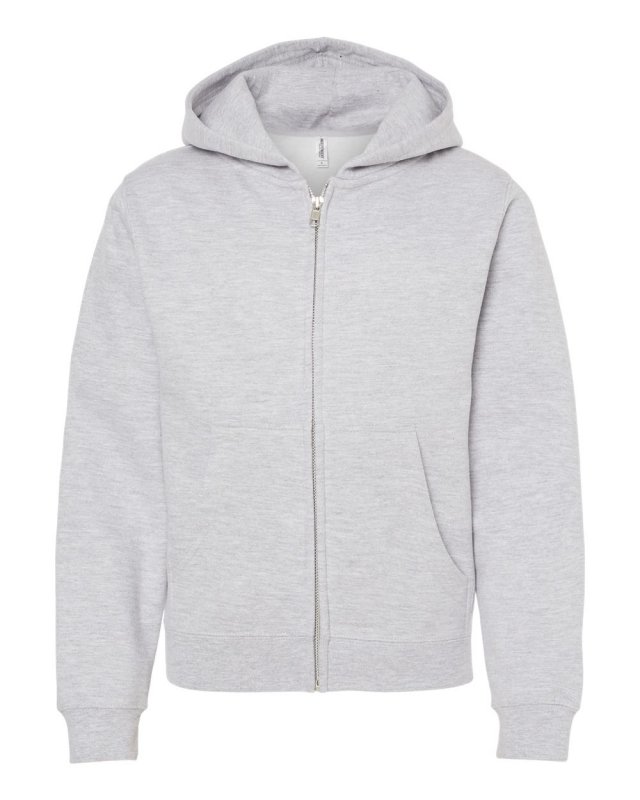 Youth Midweight Full-Zip Hooded Sweatshirt