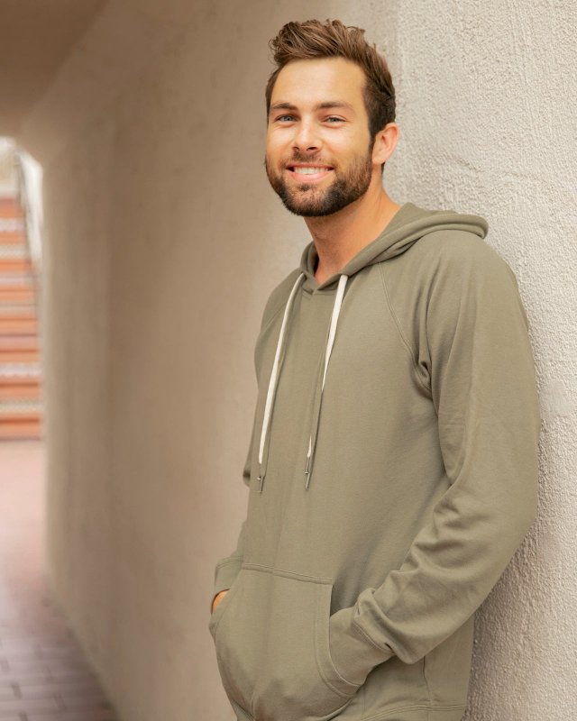 Lightweight Loopback Terry Hooded Sweatshirt