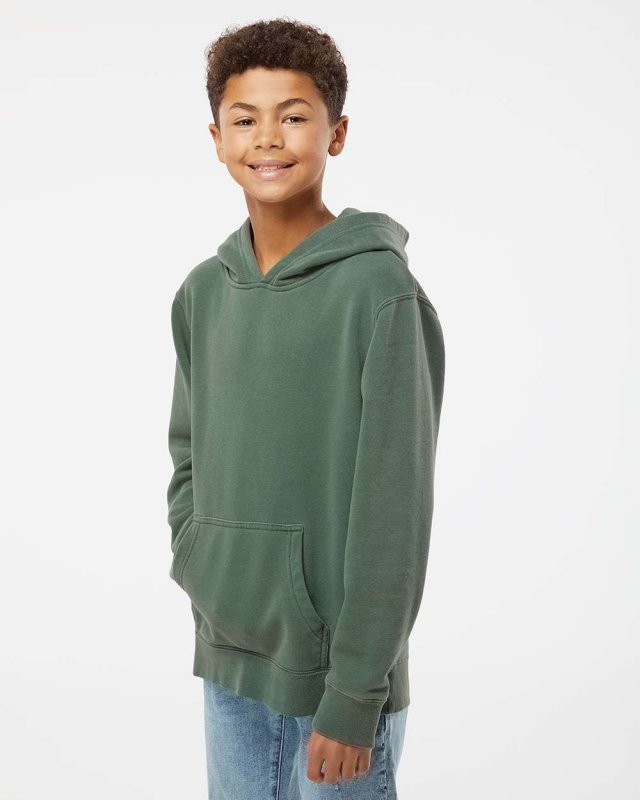 Youth Midweight Pigment Dyed Hooded Pullover