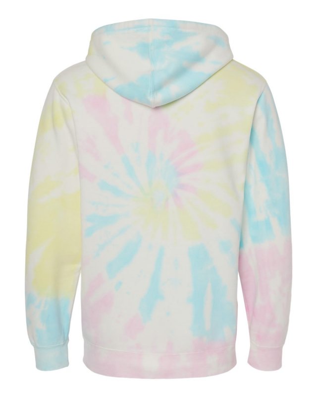 Unisex Midweight Tie Dye Hooded Pullover