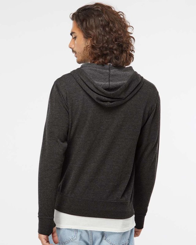 Lightweight Loopback Terry Full-Zip Hooded Sweatshirt