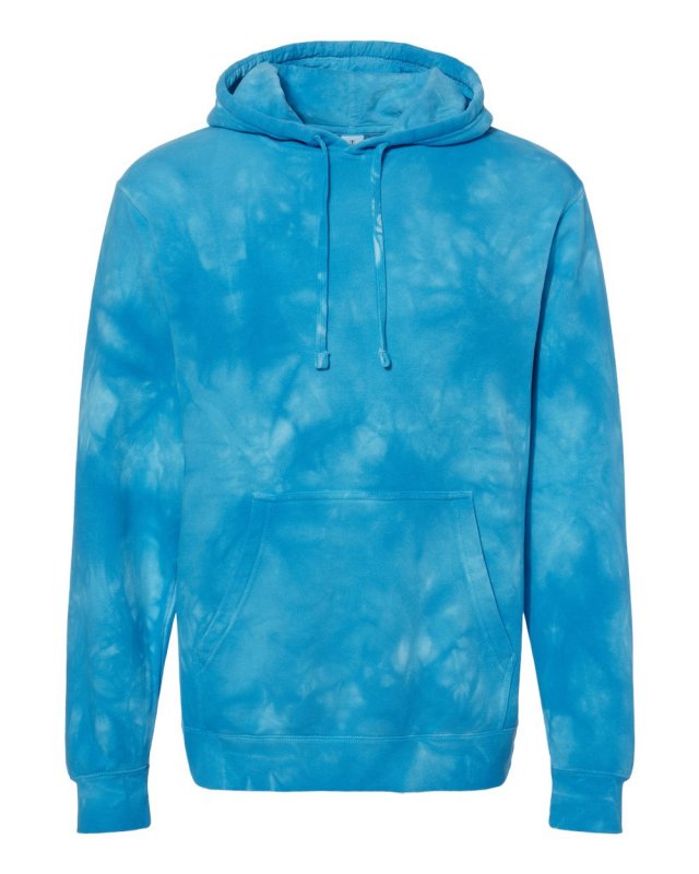 Unisex Midweight Tie Dye Hooded Pullover