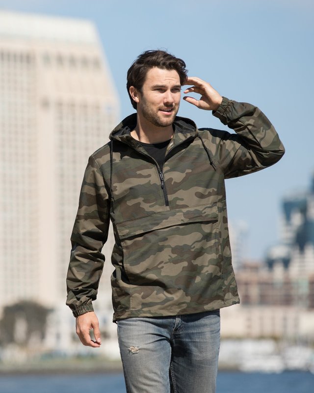 Water Resistant Windbreaker Anorak Jacket