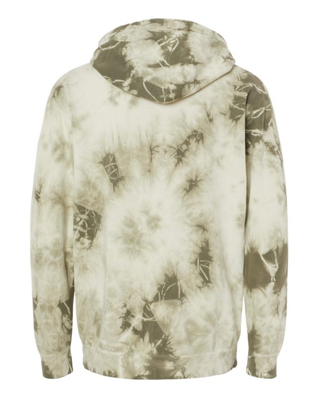 Unisex Midweight Tie Dye Hooded Pullover