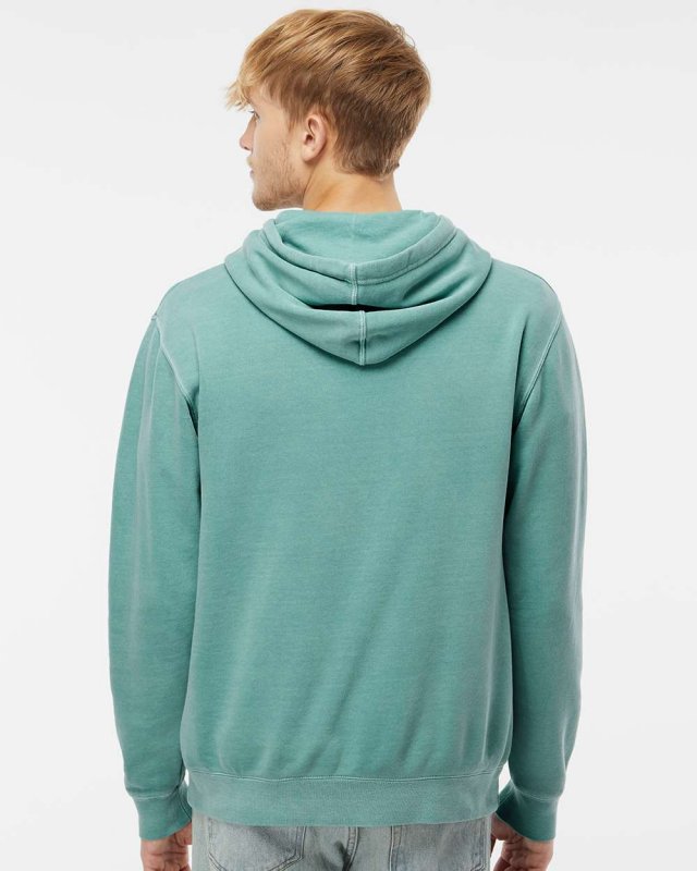 Unisex Midweight Pigment Dyed Hooded Pullover