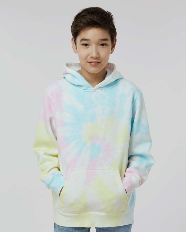 Youth Midweight Tie-Dye Hooded Pullover