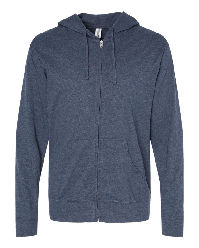 Lightweight Jersey Zip Hood