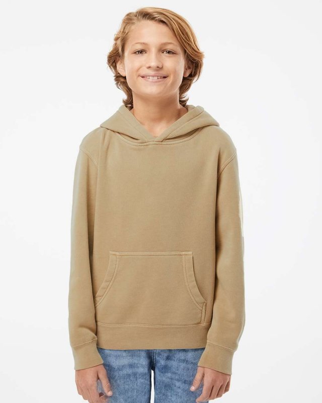 Youth Midweight Pigment Dyed Hooded Pullover