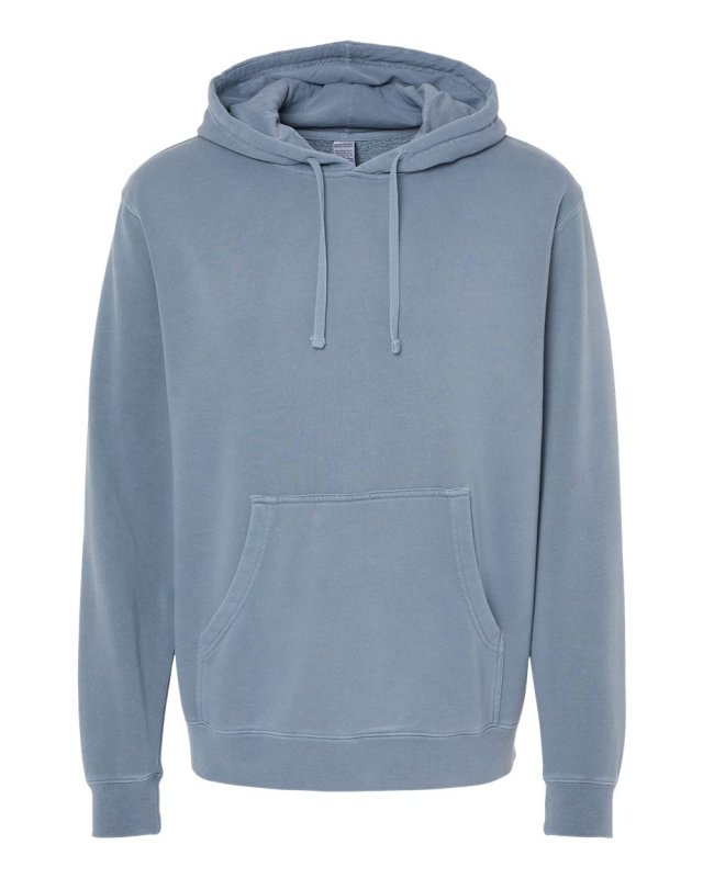 Unisex Midweight Pigment Dyed Hooded Pullover