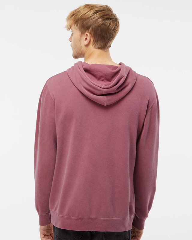 Unisex Midweight Pigment Dyed Hooded Pullover