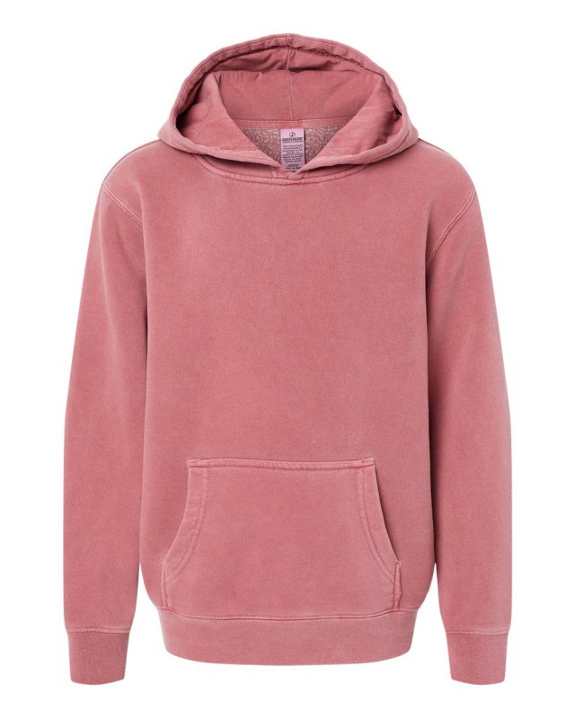 Youth Midweight Pigment Dyed Hooded Pullover