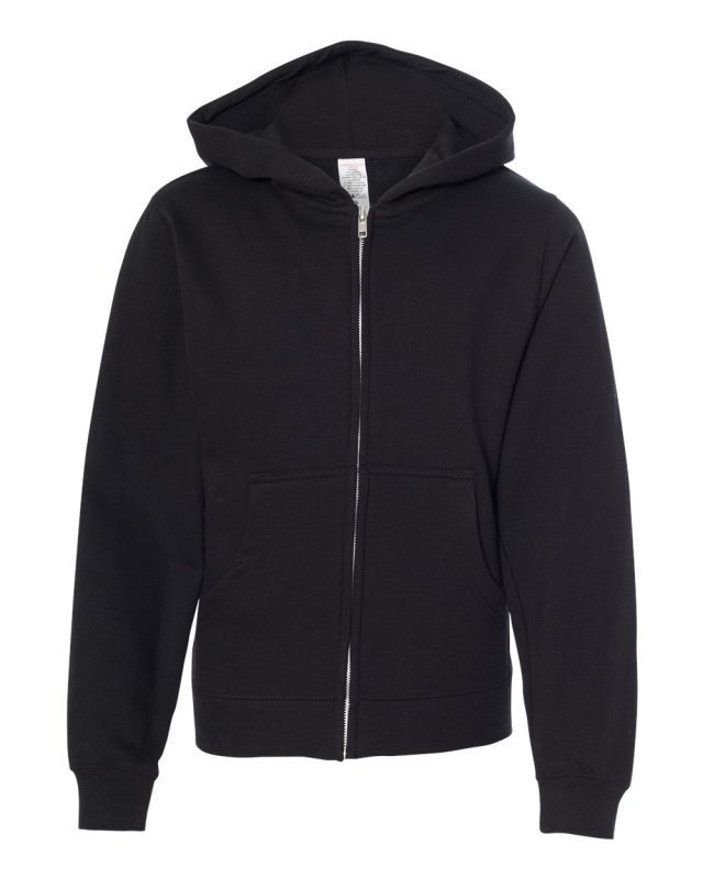 Youth Midweight Full-Zip Hooded Sweatshirt