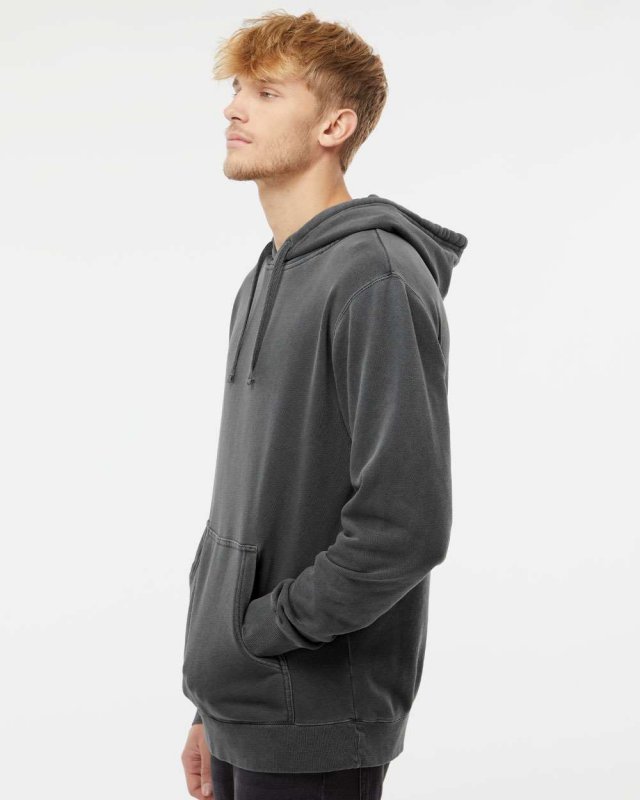 Unisex Midweight Pigment Dyed Hooded Pullover