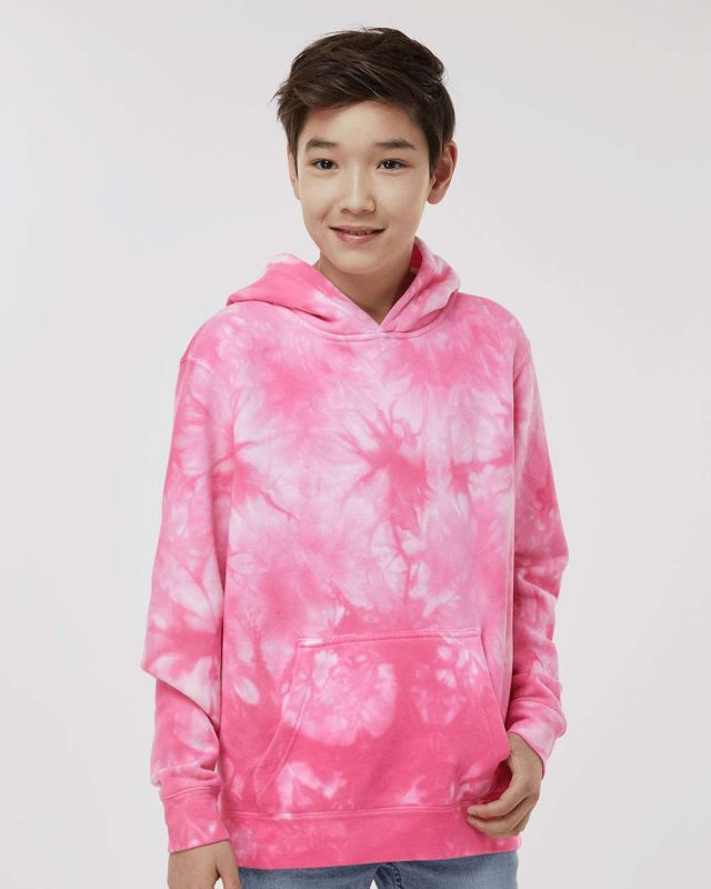 Youth Midweight Tie-Dye Hooded Pullover