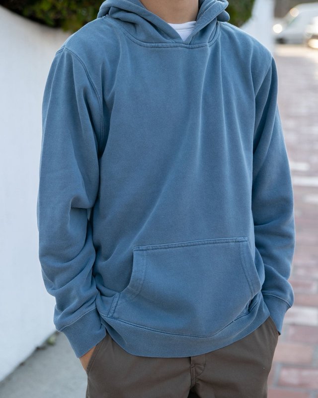 Youth Midweight Pigment Dyed Hooded Pullover