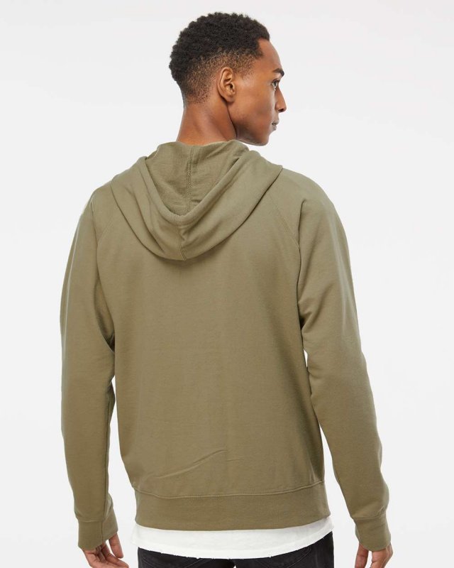 Lightweight Loopback Terry Full-Zip Hooded Sweatshirt