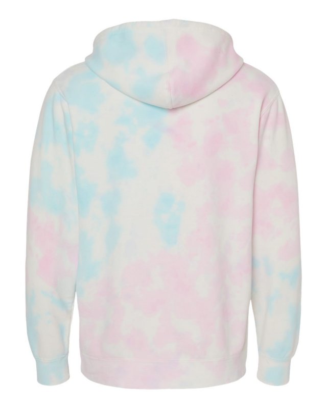 Unisex Midweight Tie Dye Hooded Pullover